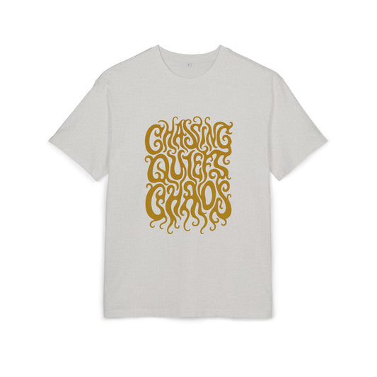 Chasing Quiet Chaos Unisex Oversize Tee, Relaxed Fit Graphic T-Shirt, Casual Streetwear, Gift for Peace Seekers, Summer Essentials