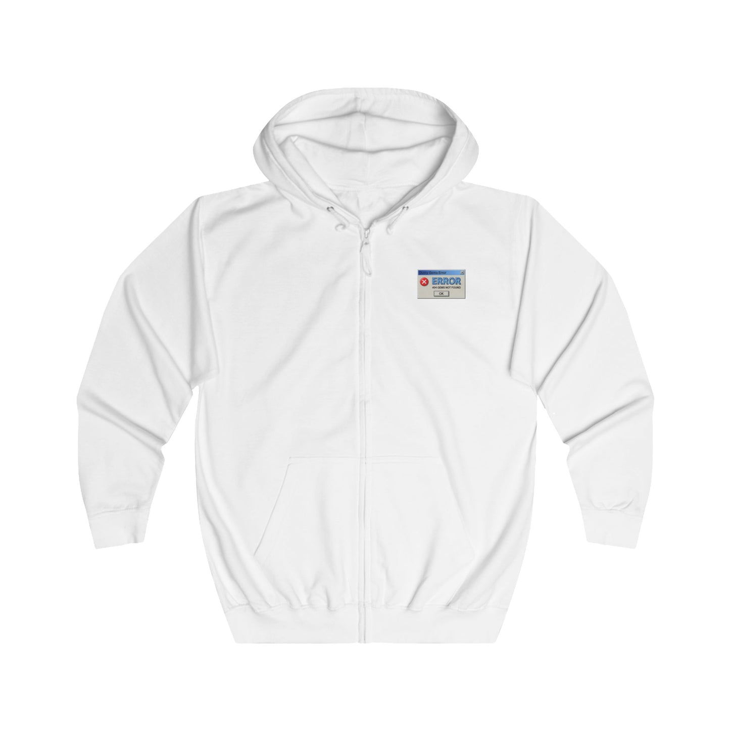 DustyGems MSN Club Zip Hoodie — Y2K Dial-Up Nostalgia
