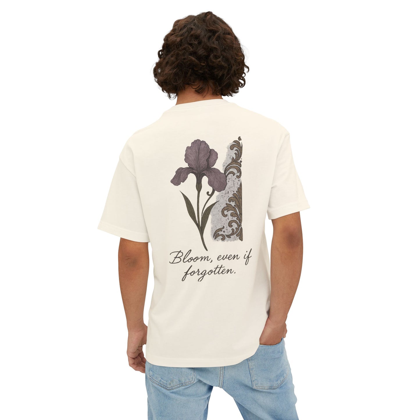 Blooming Oversized Tee | Unisex T-Shirt, Floral Graphic Tee, Inspirational Shirt, Comfortable Wear, Gift Idea