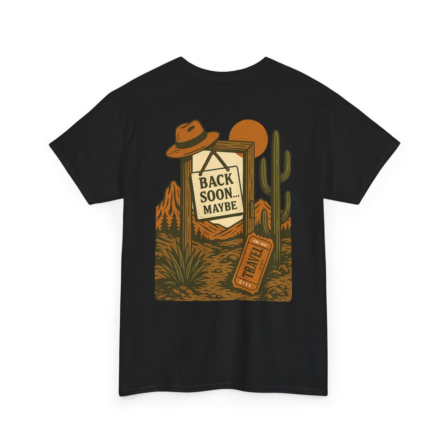 Desert Vibes Tee, Unisex Heavy Cotton T-Shirt, Casual Wear, Gift for Travelers, Summer Outfit, Vacation Essentials, Hiking Apparel