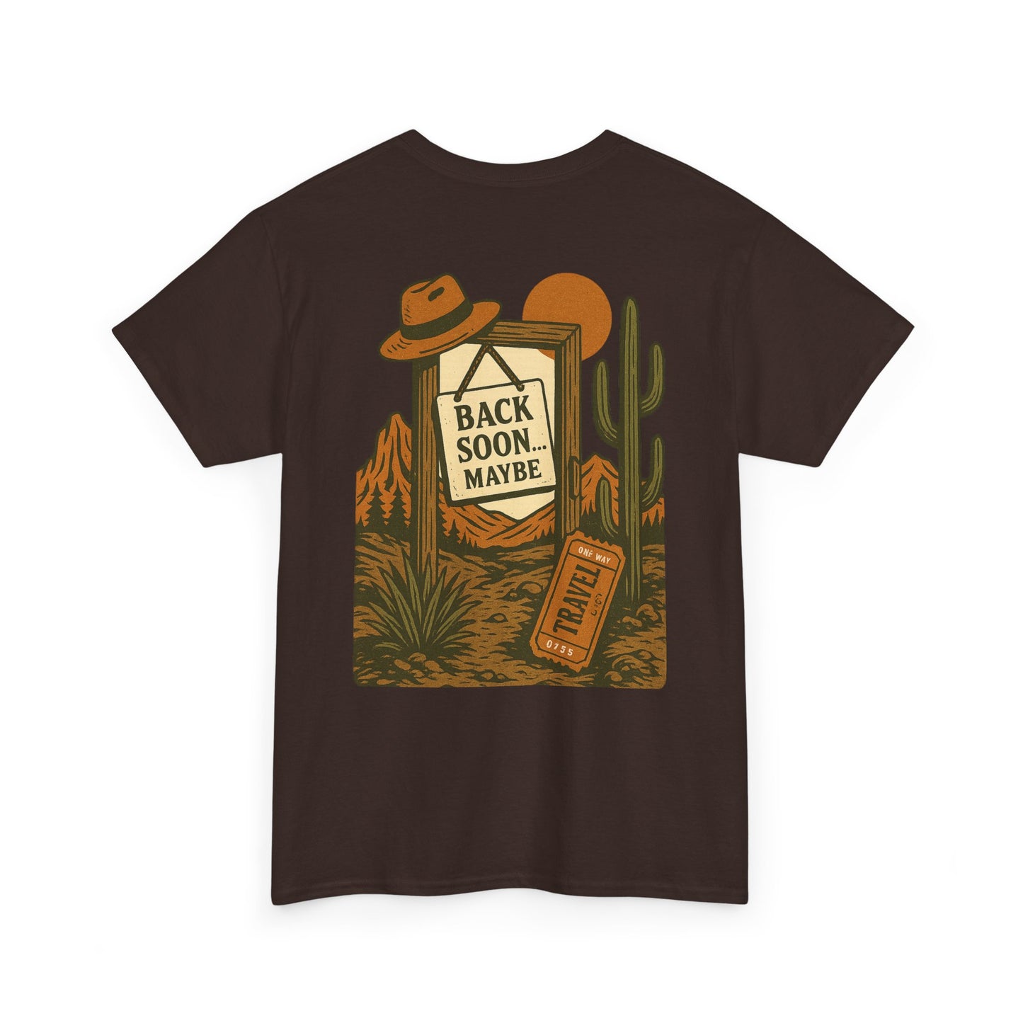 Desert Vibes Tee, Unisex Heavy Cotton T-Shirt, Casual Wear, Gift for Travelers, Summer Outfit, Vacation Essentials, Hiking Apparel