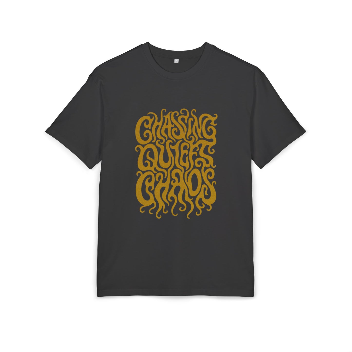Chasing Quiet Chaos Unisex Oversize Tee, Relaxed Fit Graphic T-Shirt, Casual Streetwear, Gift for Peace Seekers, Summer Essentials