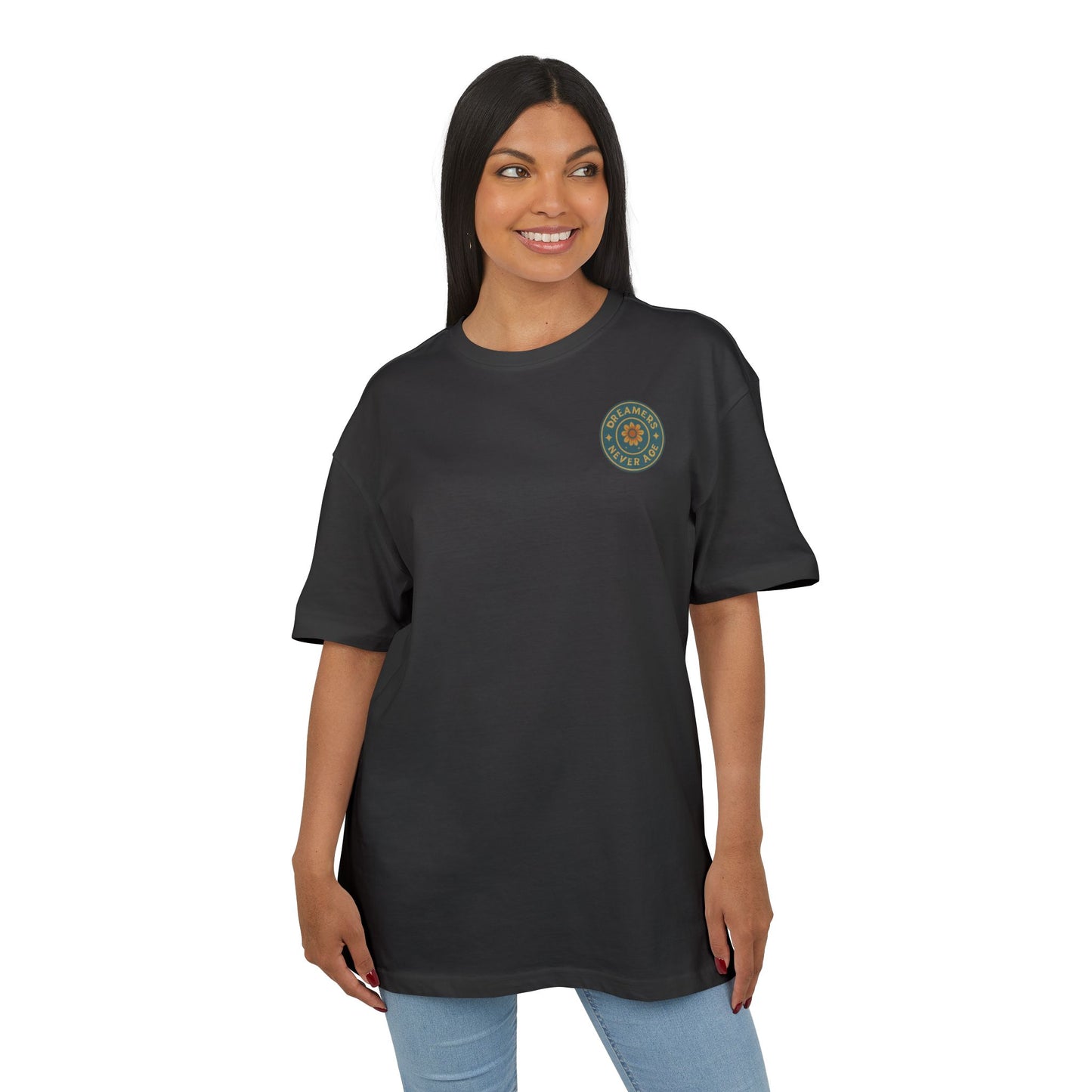 Space Dreamer Oversized Tee — Retro Adventure Graphic Unisex T‑Shirt