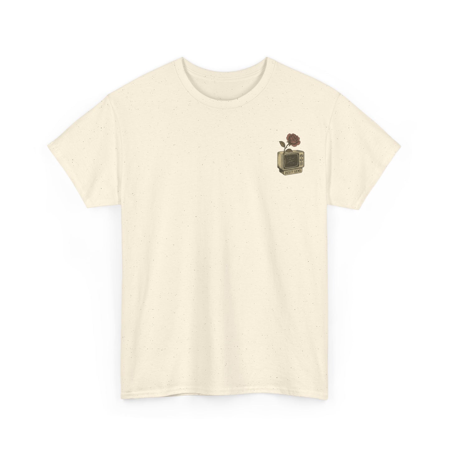 Dusty Gems Floral Tee, Vintage Graphic Tee, Unisex Cotton Shirt, Gift for Book Lovers, Casual Everyday Wear