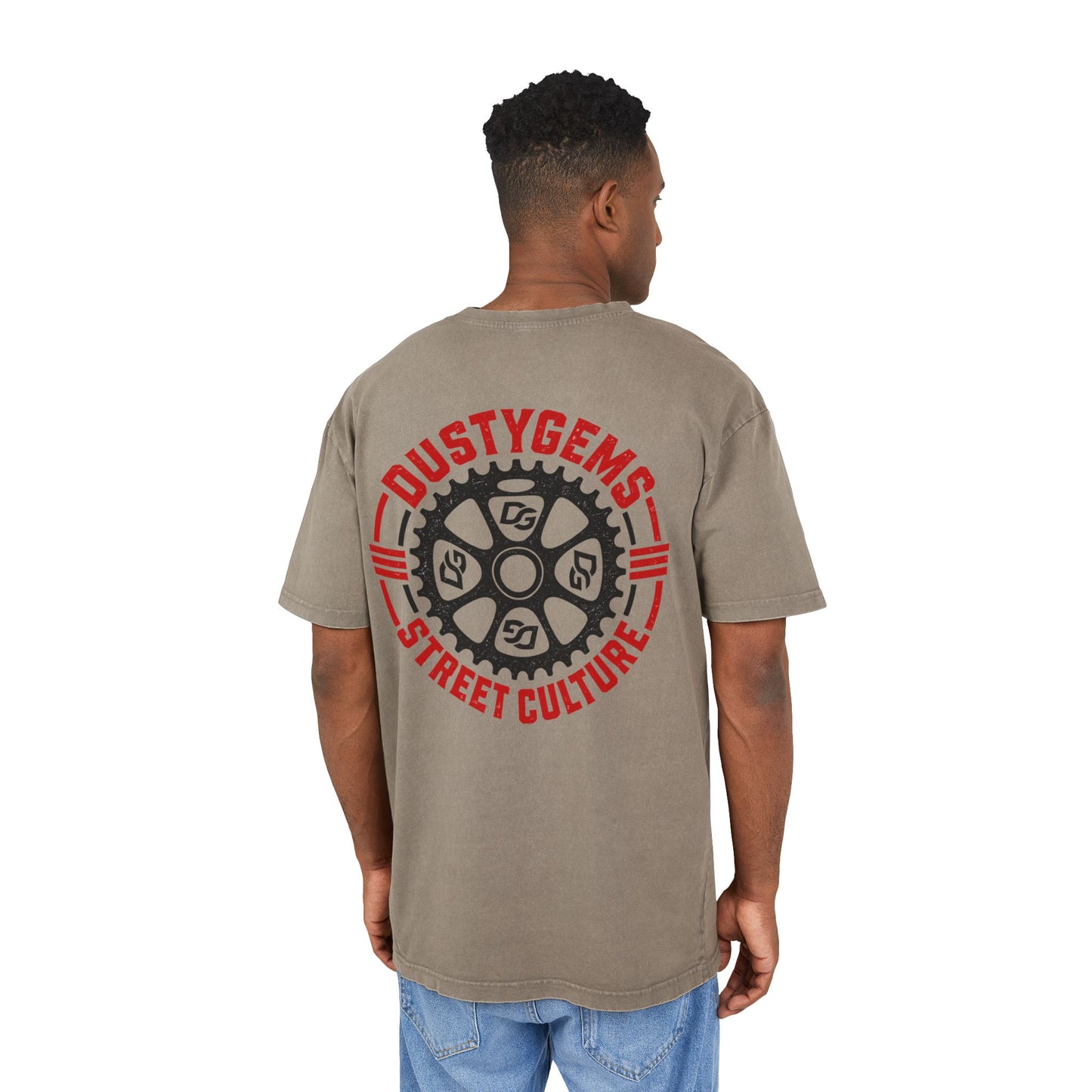 Acid-Washed Street Tee — Dustygems 'Street Culture' Logo