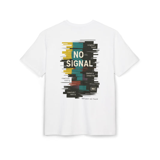 Retro No Signal Graphic Tee, Unisex Oversized Cotton Shirt, Trendy Streetwear, Casual Wear, Gift for Retro Lovers