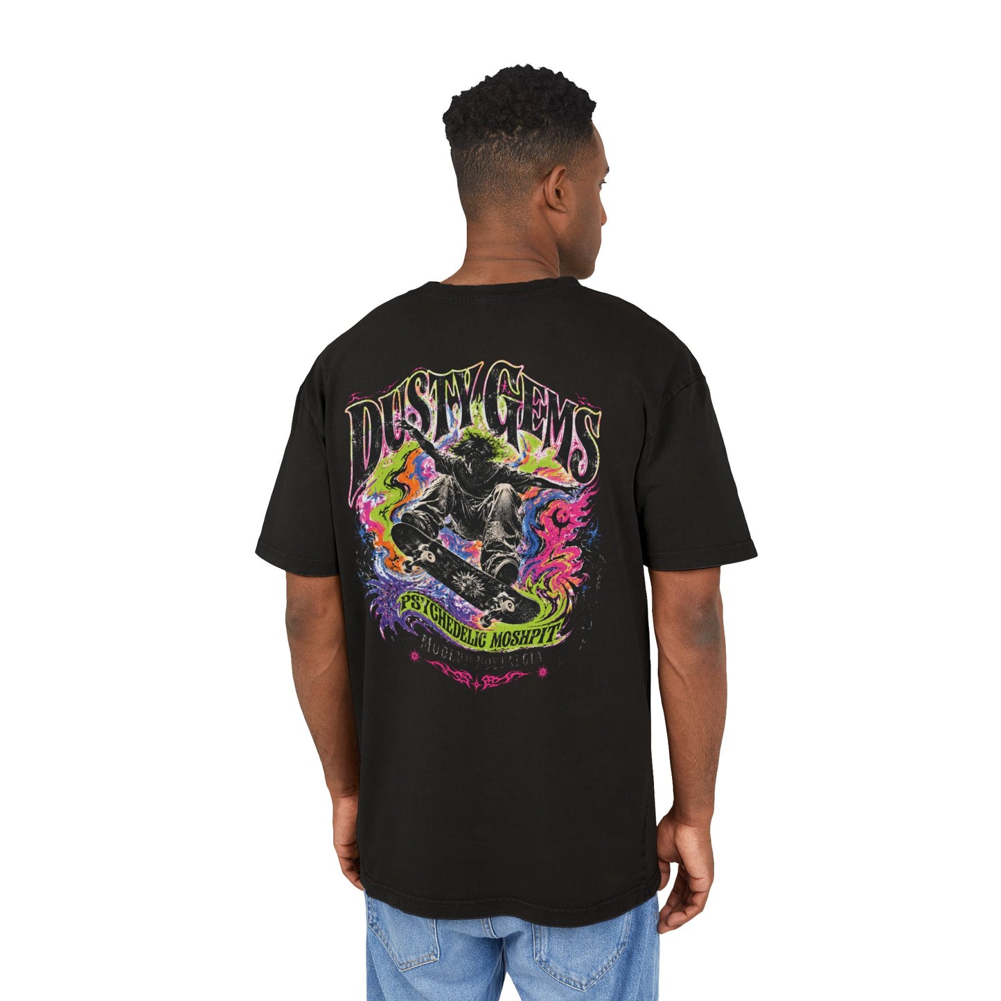 Men's Acid Washed Heavy Oversize Tee
