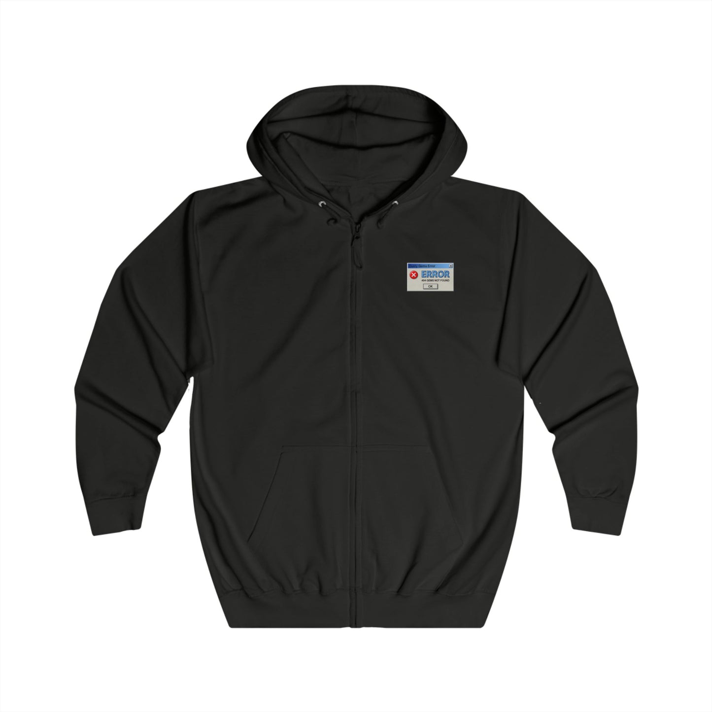 DustyGems MSN Club Zip Hoodie — Y2K Dial-Up Nostalgia