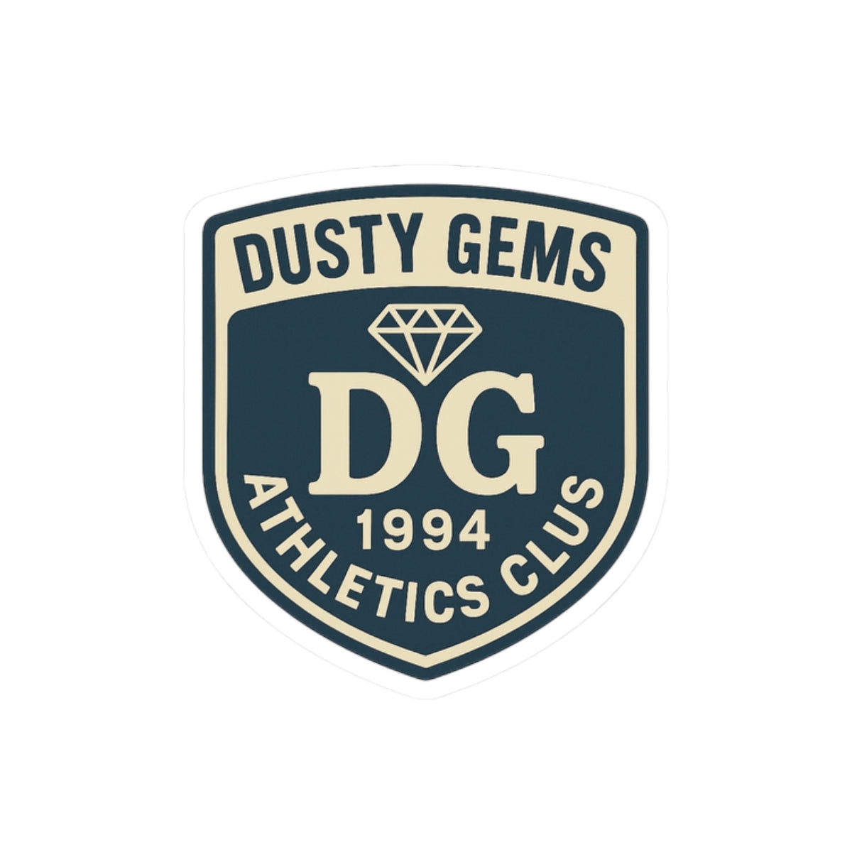 Dusty Gems Athletic Club Sticker