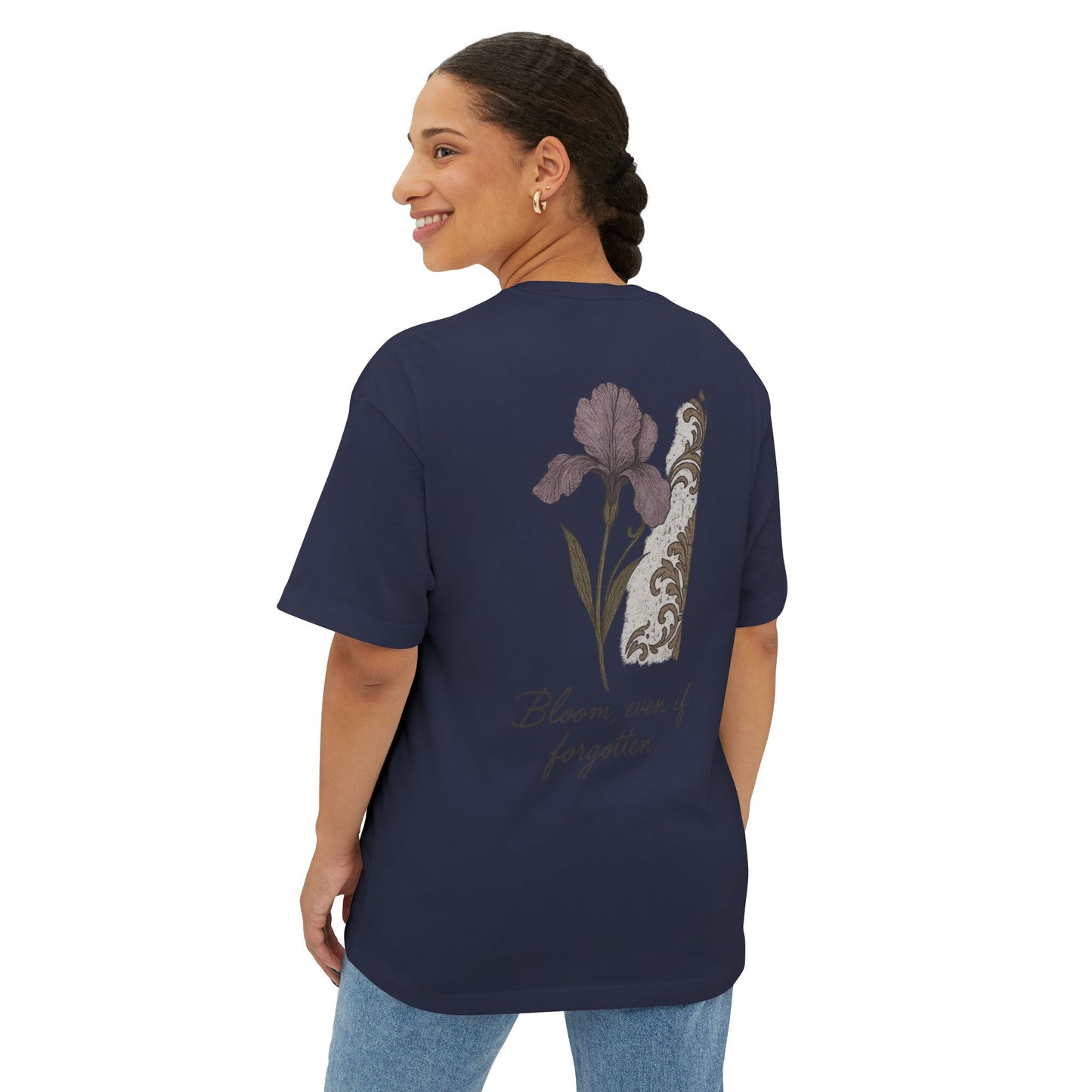 Blooming Oversized Tee | Unisex T-Shirt, Floral Graphic Tee, Inspirational Shirt, Comfortable Wear, Gift Idea