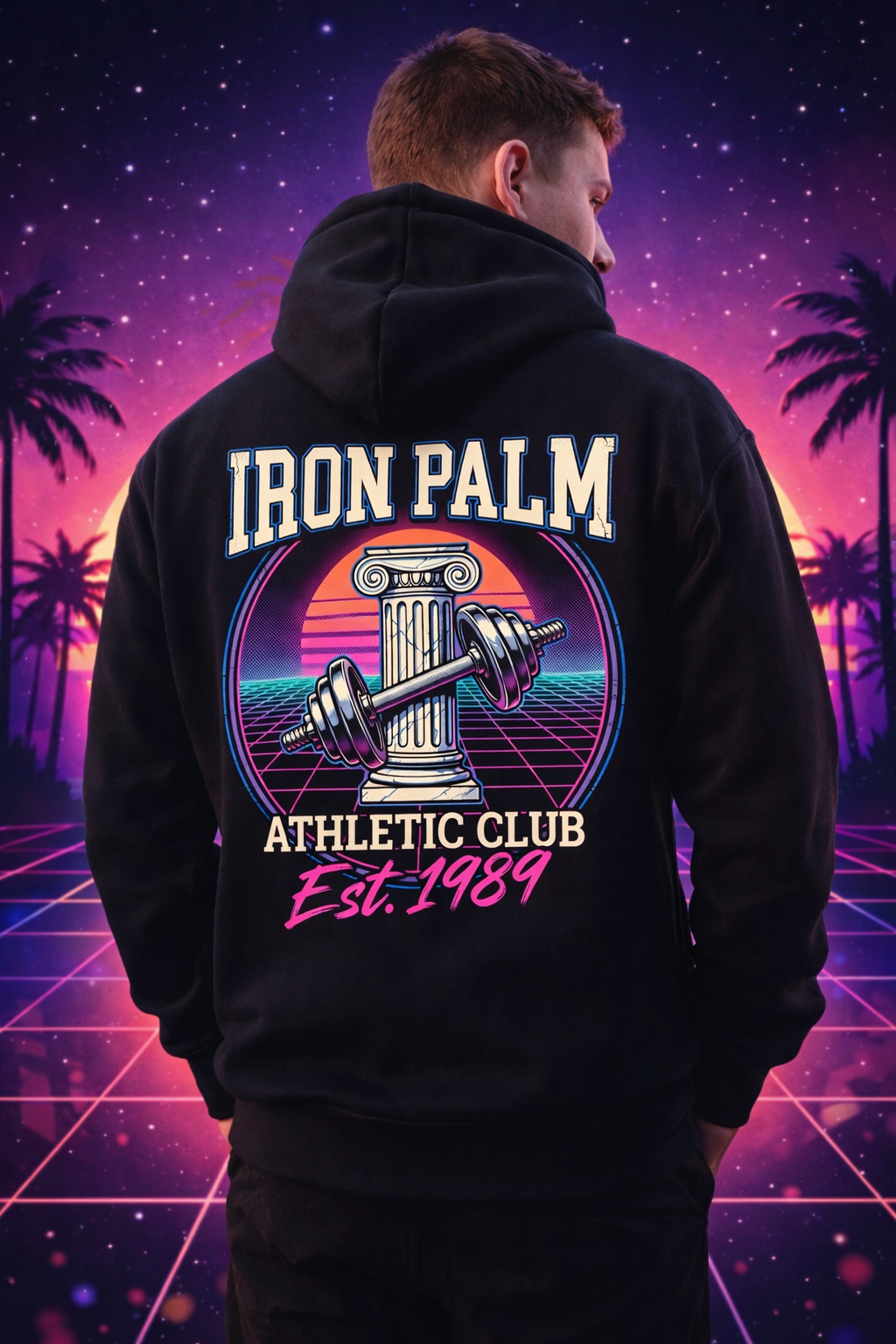 Vintage Athletic Club King Hooded Sweatshirt