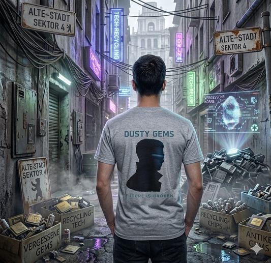 Retro Heavy cotton tee - Future is broken