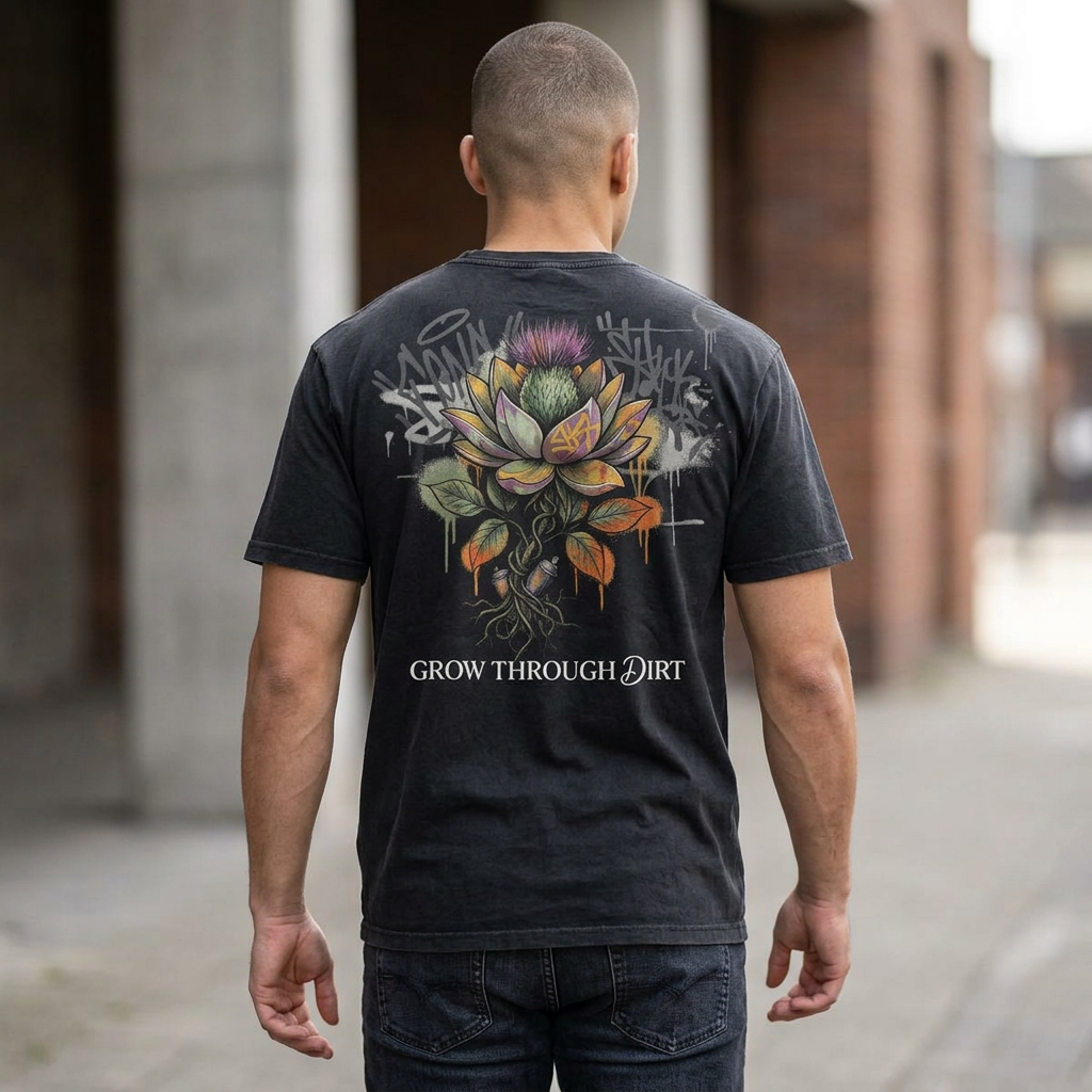 Grow Through Dirt Acid Wash Tee