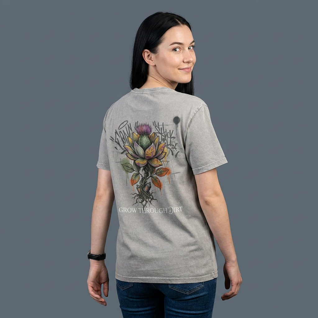 Grow Through Dirt Acid Wash Tee