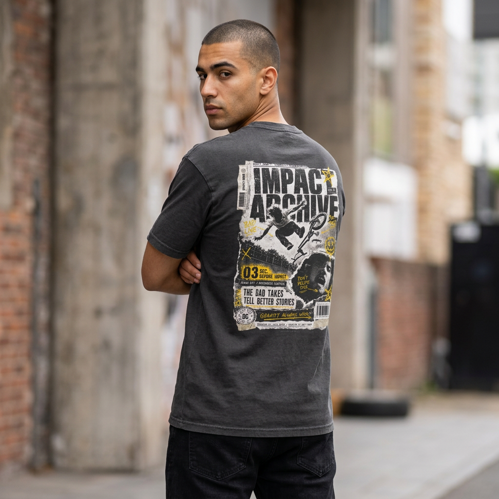 Acid Wash Oversize Tee - 'Impact Archive'