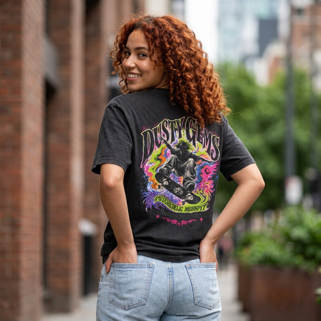 Men's Acid Washed Heavy Oversize Tee
