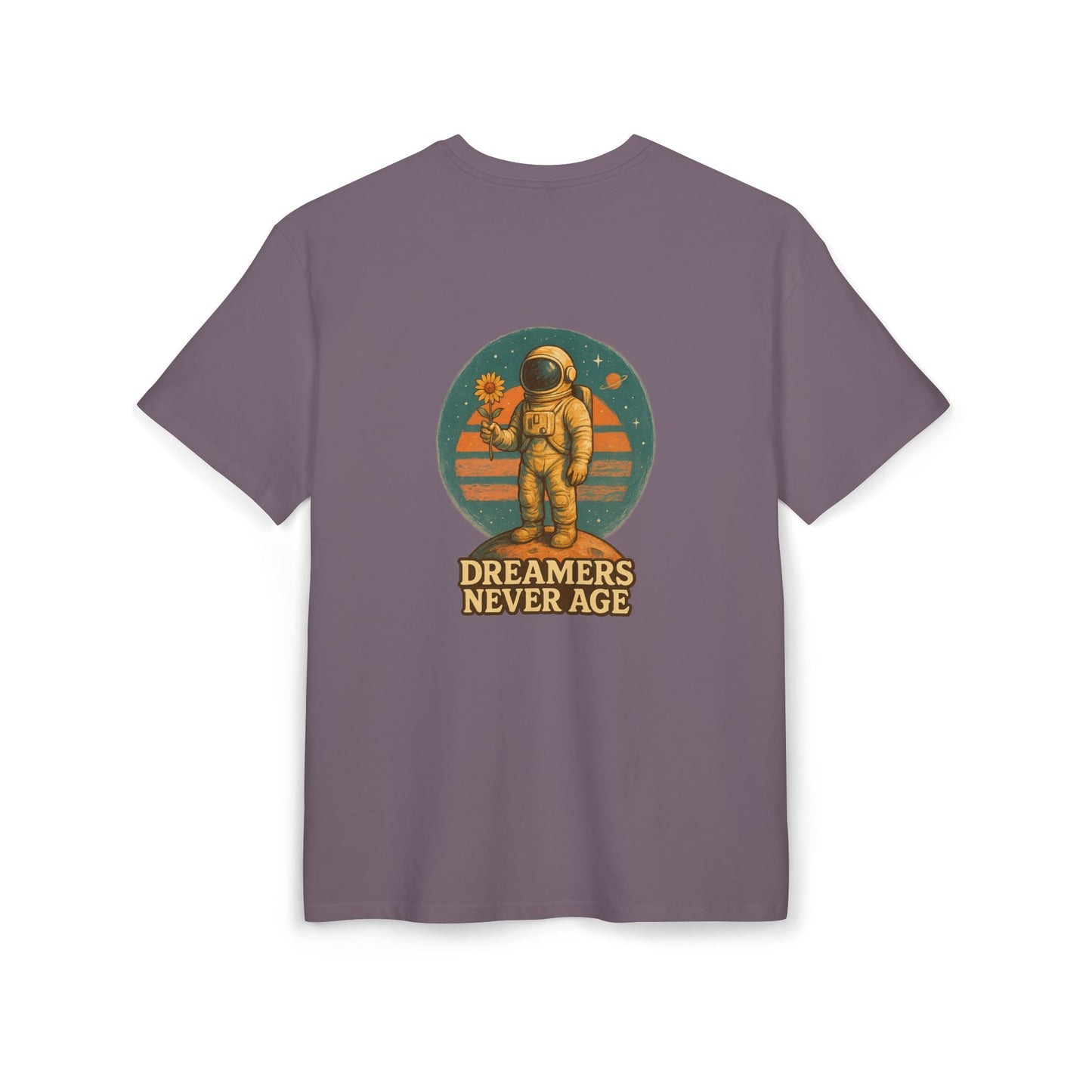 Space Dreamer Oversized Tee — Retro Adventure Graphic Unisex T‑Shirt