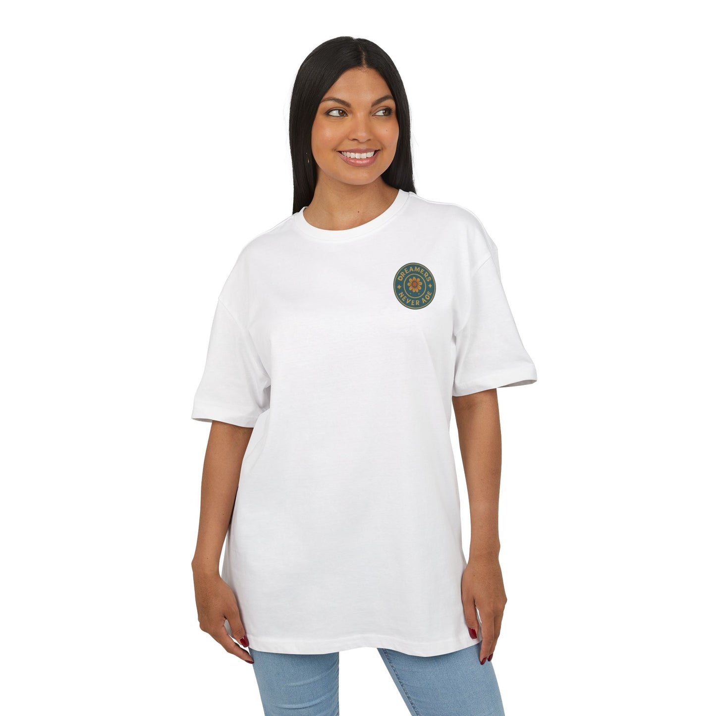 Space Dreamer Oversized Tee — Retro Adventure Graphic Unisex T‑Shirt