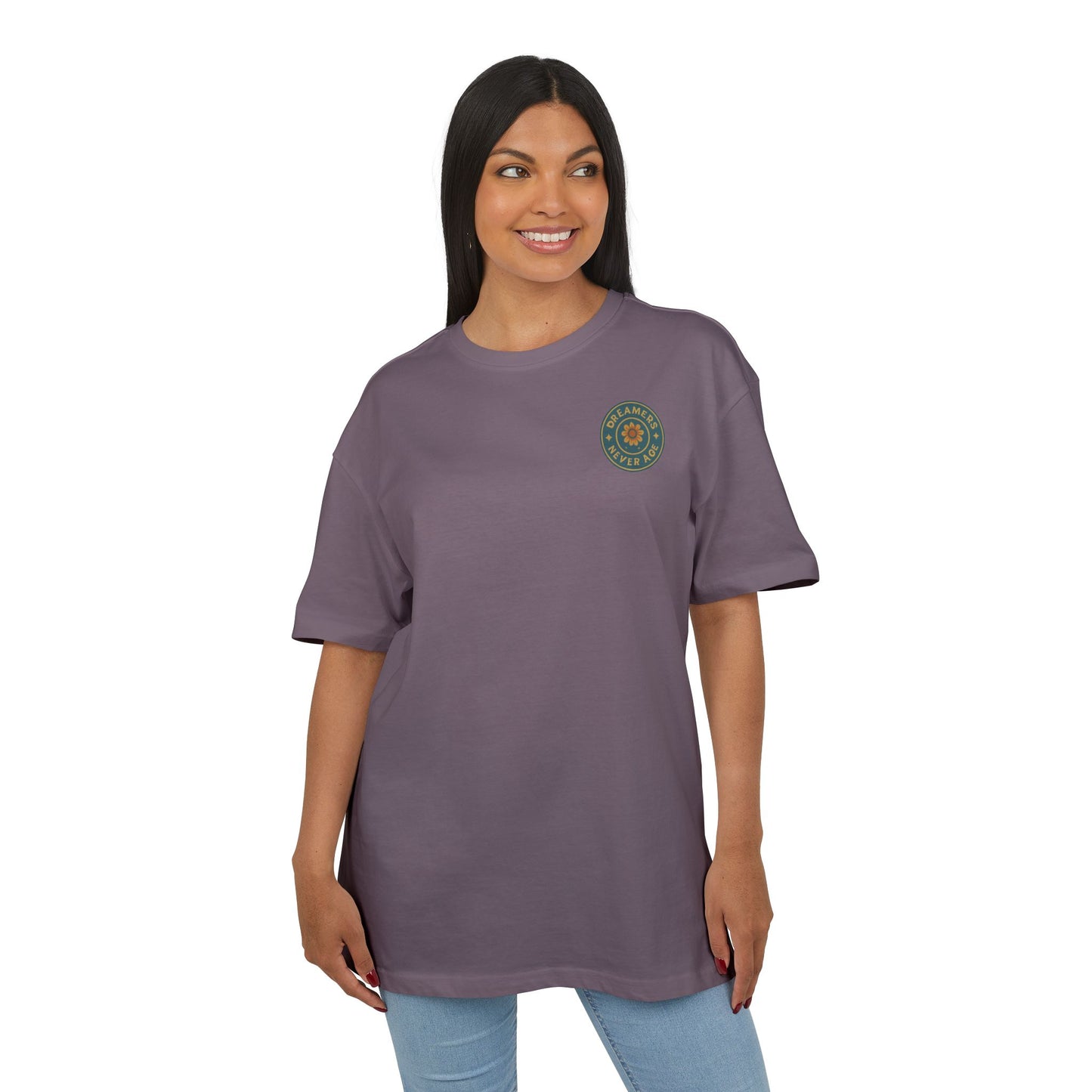 Space Dreamer Oversized Tee — Retro Adventure Graphic Unisex T‑Shirt