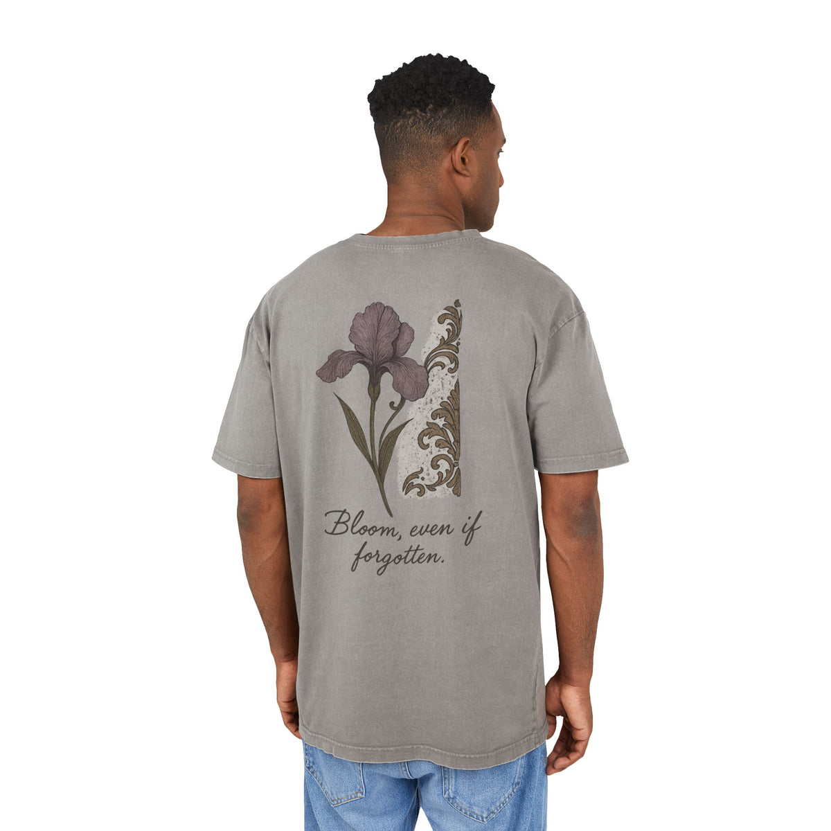 Blooming Oversized Tee | Unisex T-Shirt, Floral Graphic Tee, Inspirational Shirt, Comfortable Wear, Gift Idea