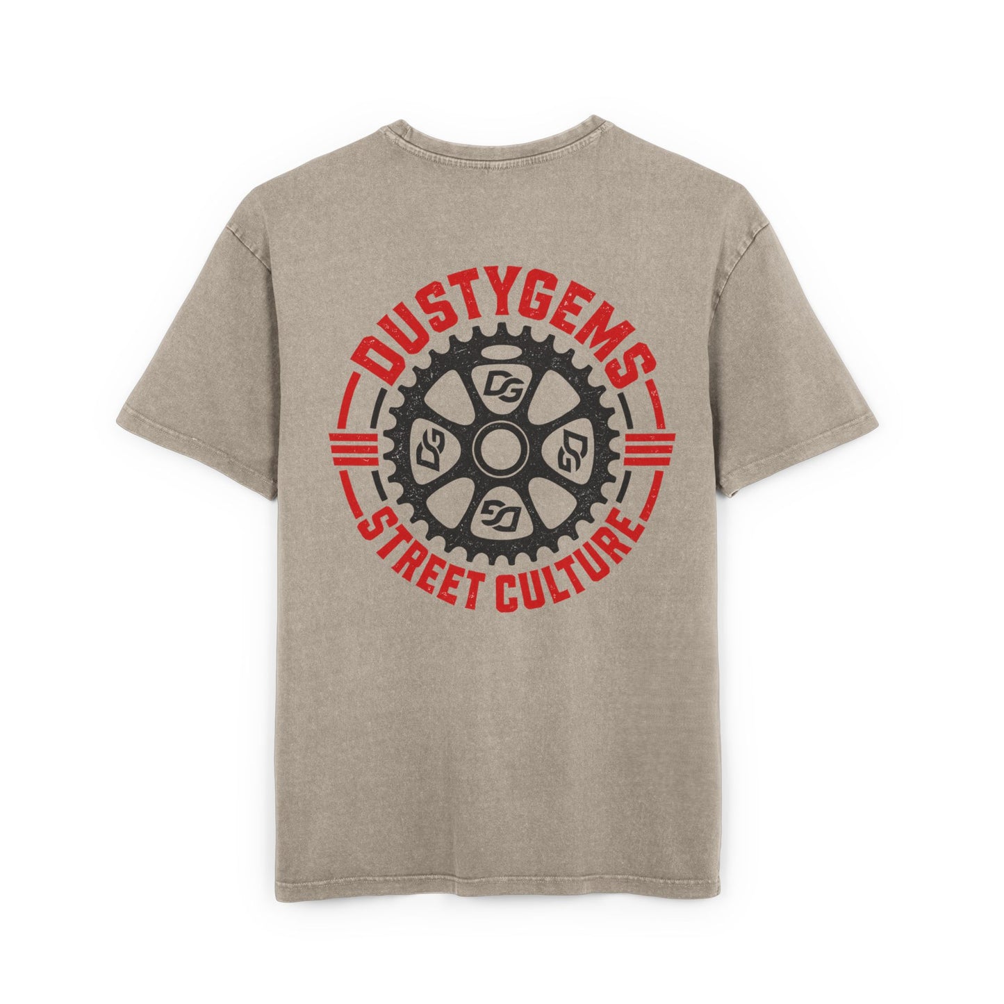 Acid-Washed Street Tee — Dustygems 'Street Culture' Logo