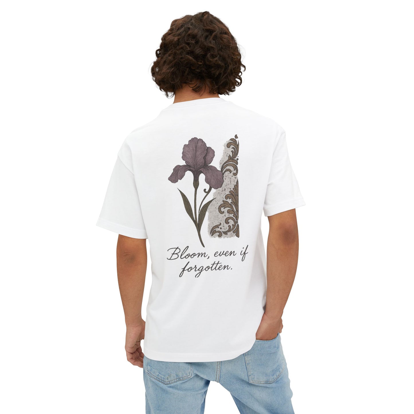 Blooming Oversized Tee | Unisex T-Shirt, Floral Graphic Tee, Inspirational Shirt, Comfortable Wear, Gift Idea