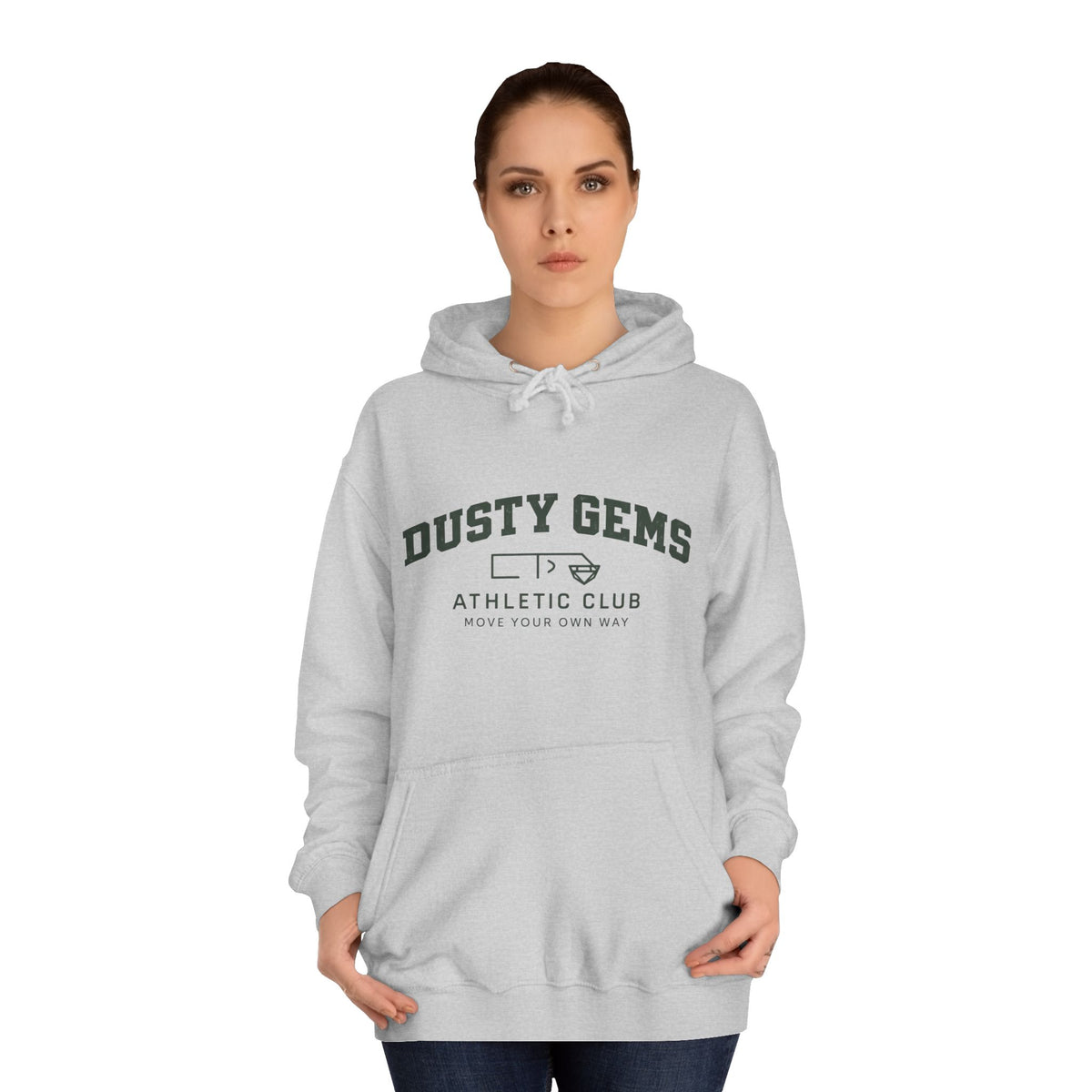 Dusty Gems College Hoodie – Move your own way