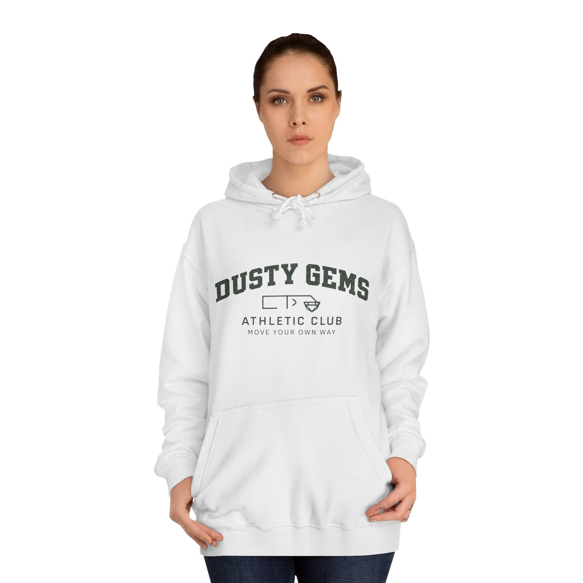 Dusty Gems College Hoodie – Move your own way