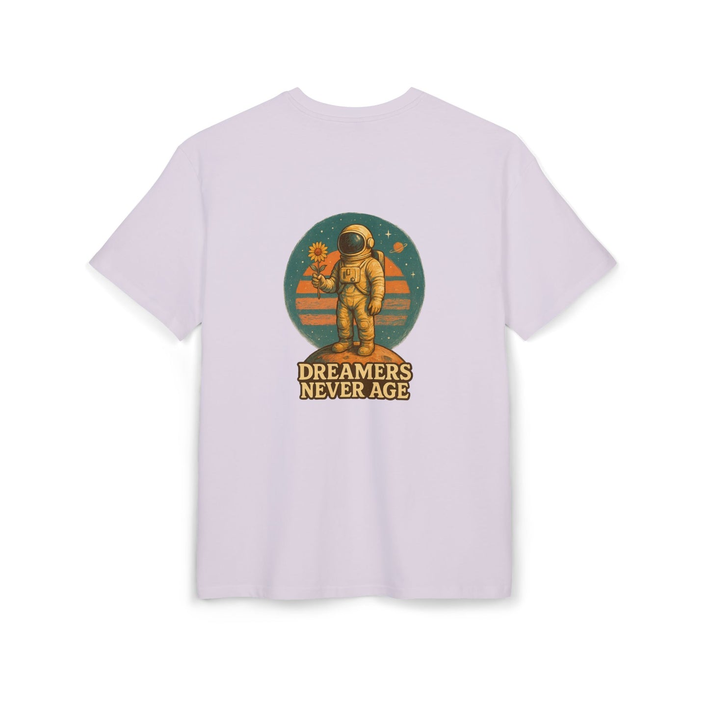 Space Dreamer Oversized Tee — Retro Adventure Graphic Unisex T‑Shirt