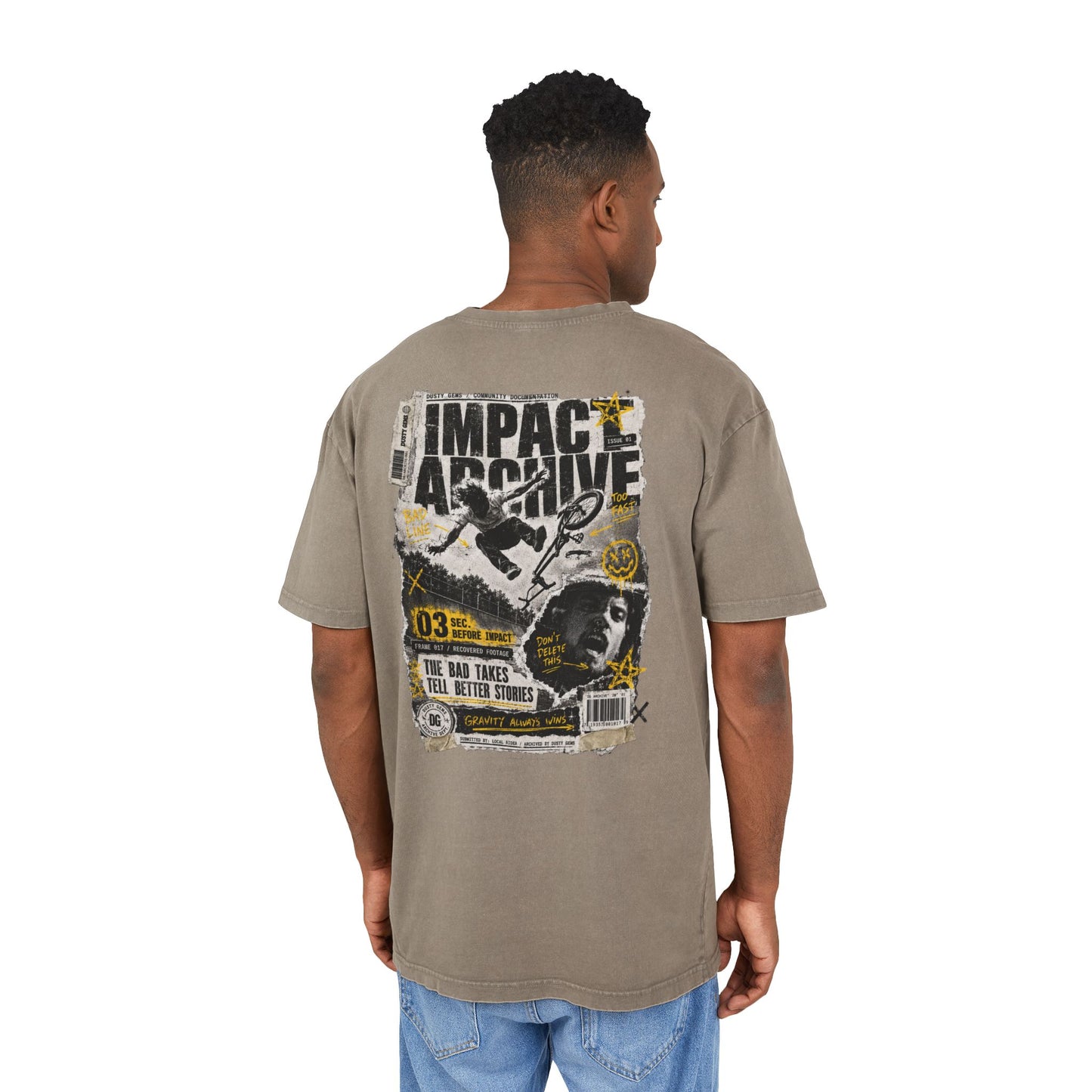 Acid Wash Oversize Tee - 'Impact Archive'