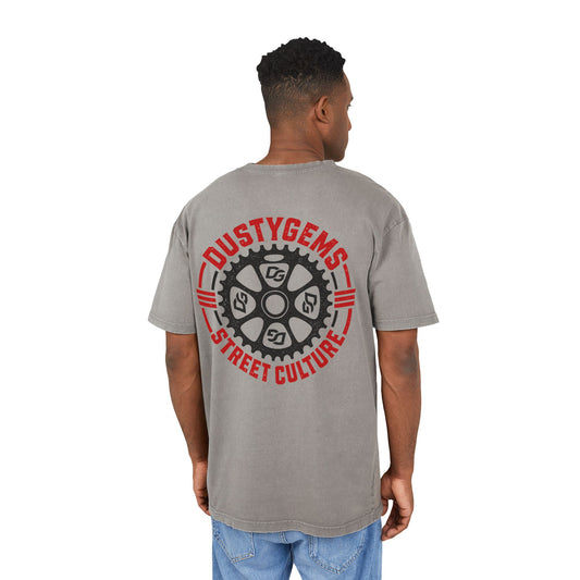 Acid-Washed Street Tee — Dustygems 'Street Culture' Logo