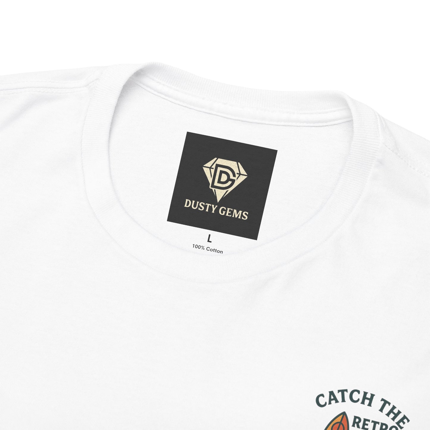 Catch the Retro Wave Unisex Heavy Cotton Tee, Vintage Surf T-Shirt, Summer Style, Beach Apparel, Gift for Surfer, Ocean Lover