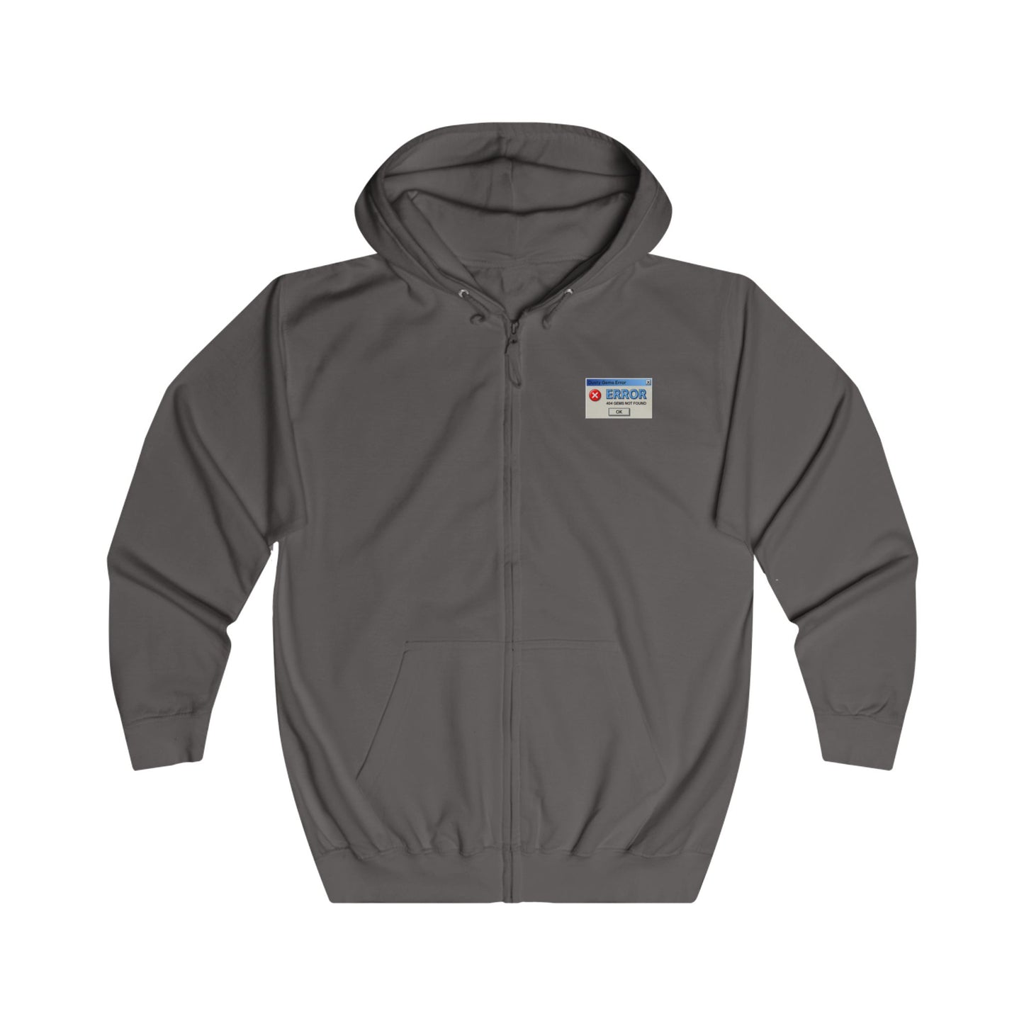 DustyGems MSN Club Zip Hoodie — Y2K Dial-Up Nostalgia