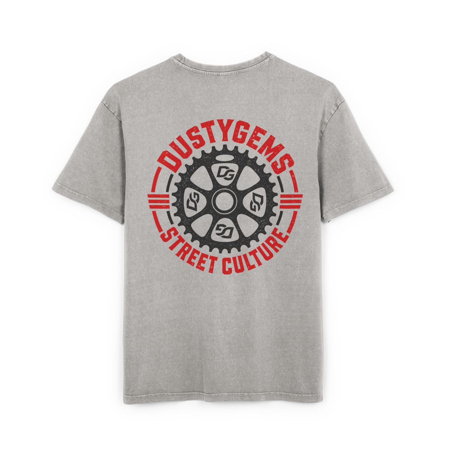 Acid-Washed Street Tee — Dustygems 'Street Culture' Logo