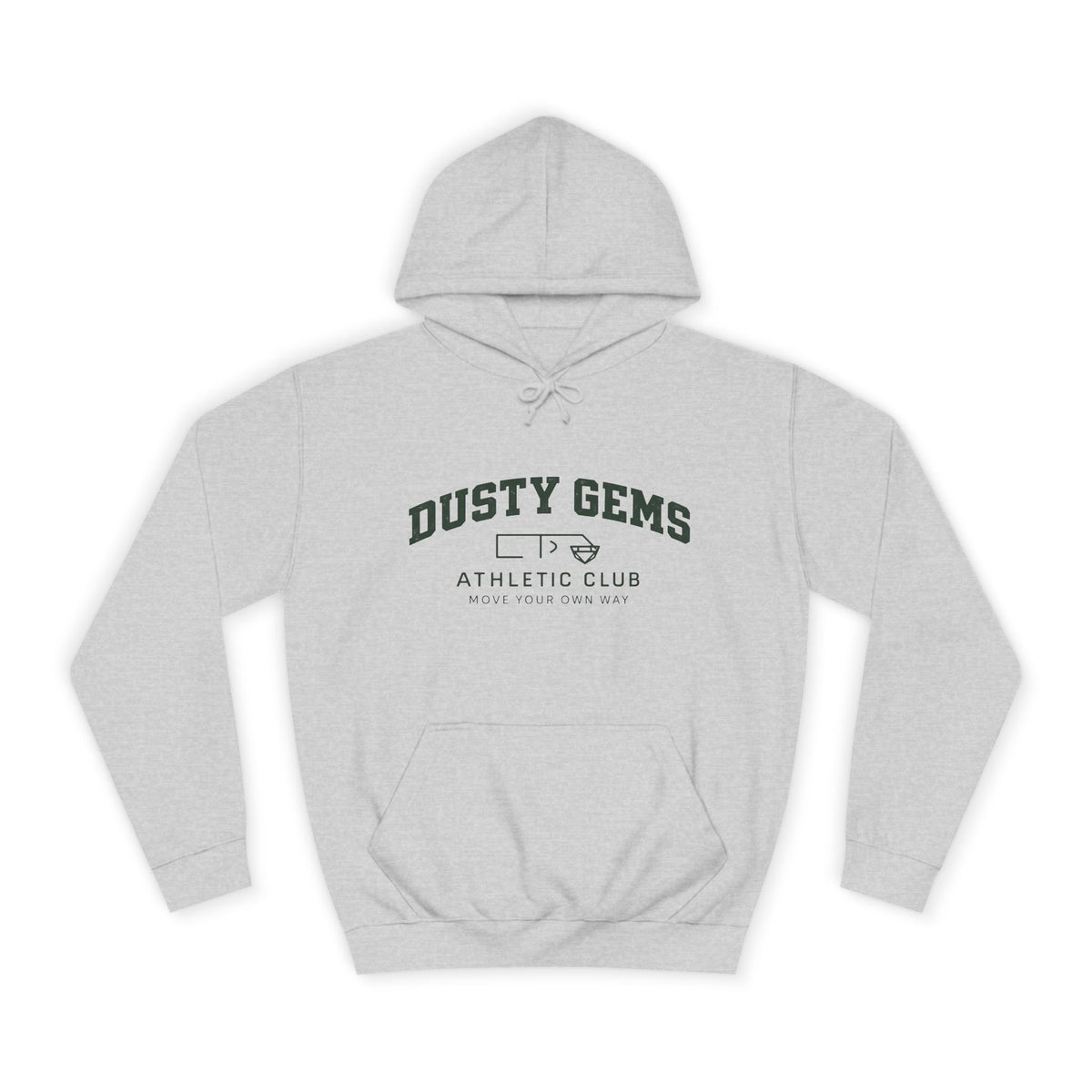 Dusty Gems College Hoodie – Move your own way