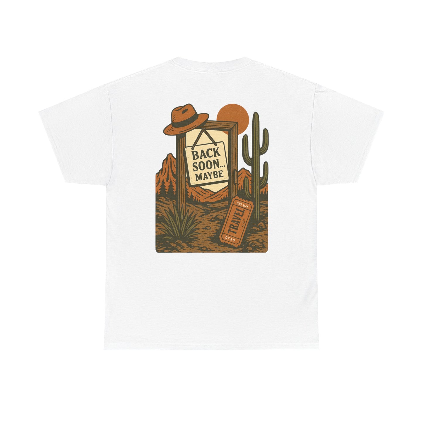 Desert Vibes Tee, Unisex Heavy Cotton T-Shirt, Casual Wear, Gift for Travelers, Summer Outfit, Vacation Essentials, Hiking Apparel